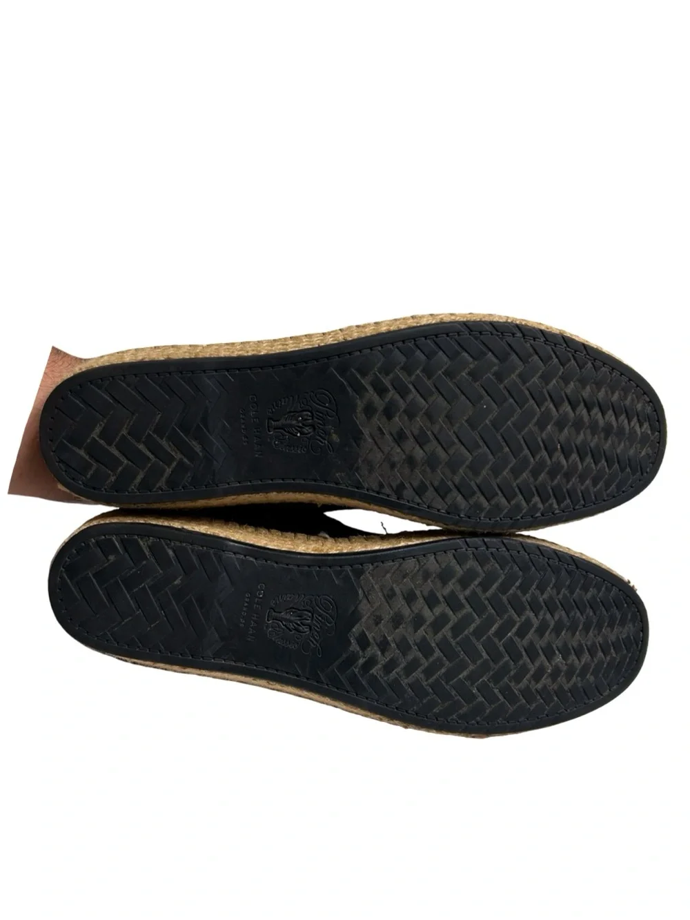 Cole Haan Cloudfeel Stitchlite Black Knit Espadrille Slip-On Flats. Sz 8.5